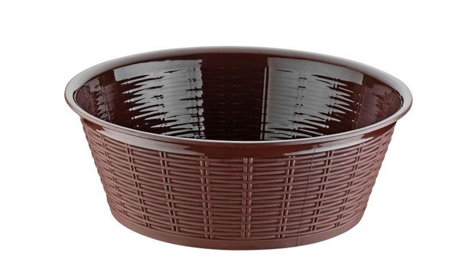 Bora Plastik Hasır Desenli Ekmek Sepeti Yuvarlak No:2 BO661