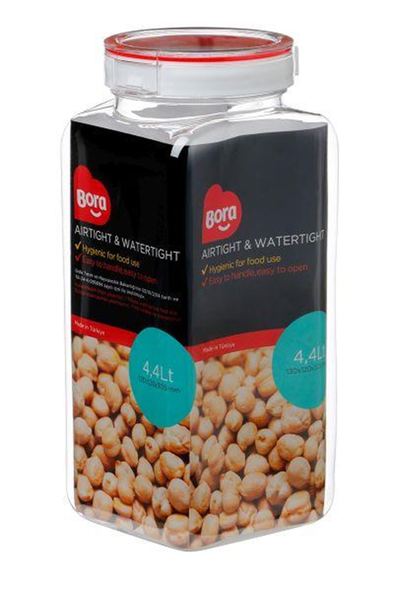 Bora Plastik Pet Köşeli 110mm No:3 - 4,4 Lt BO2237