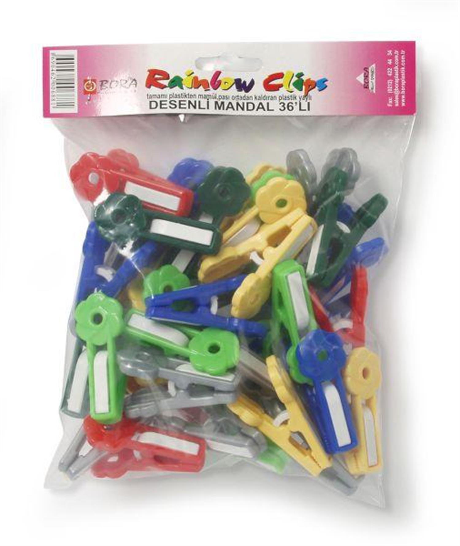 Bora Plastik Plastik Mandal Desenli 36'lı BO688