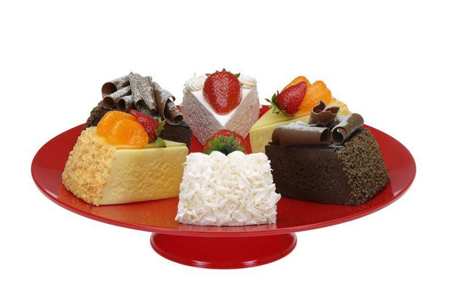 Corona Professional Gastronomi Teşhir Tepsisi Ayaklı Yuvarlak PC - 25 cm BO385