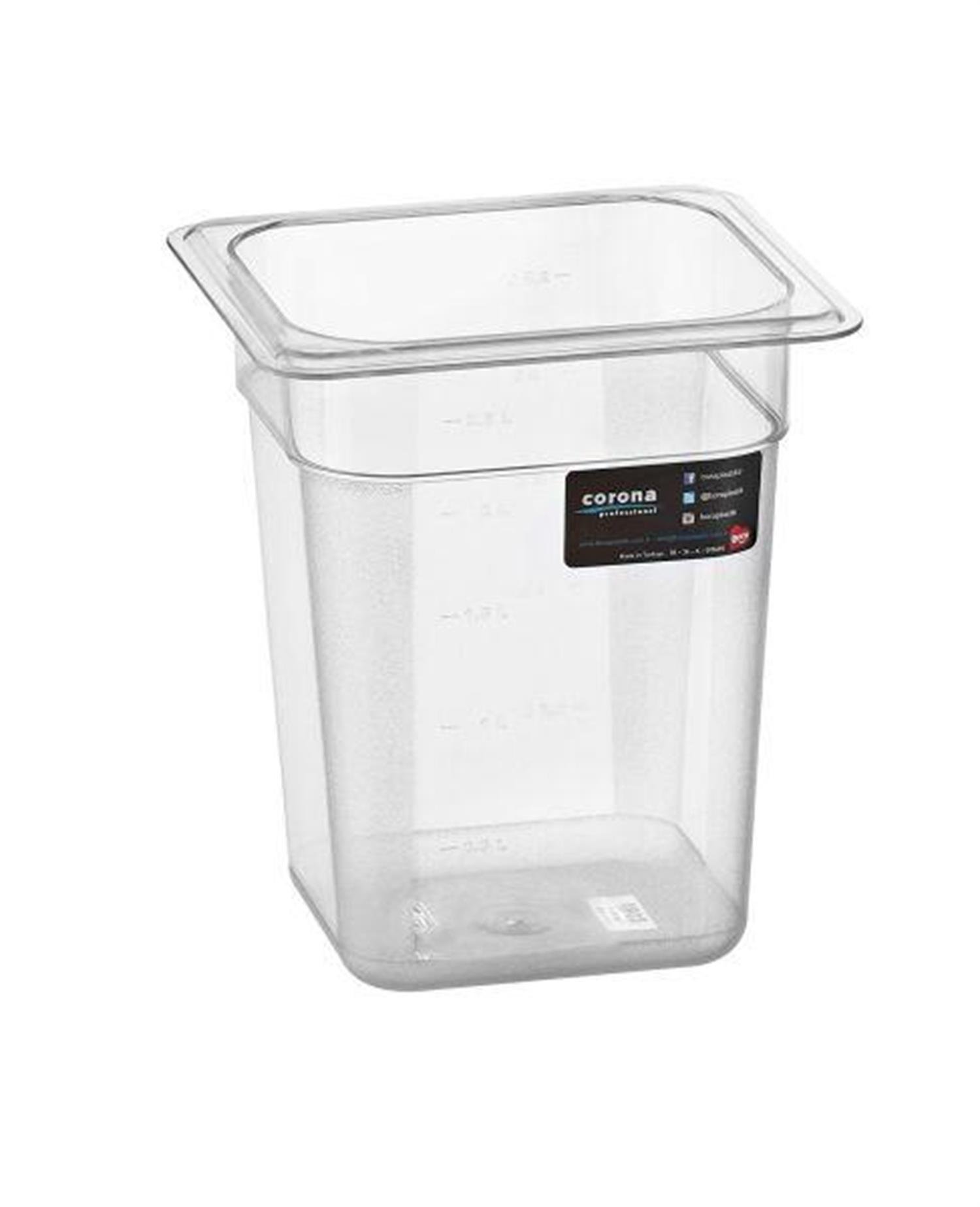 Corona Professional PC Gastronom 1/6 Küvet - 200 mm