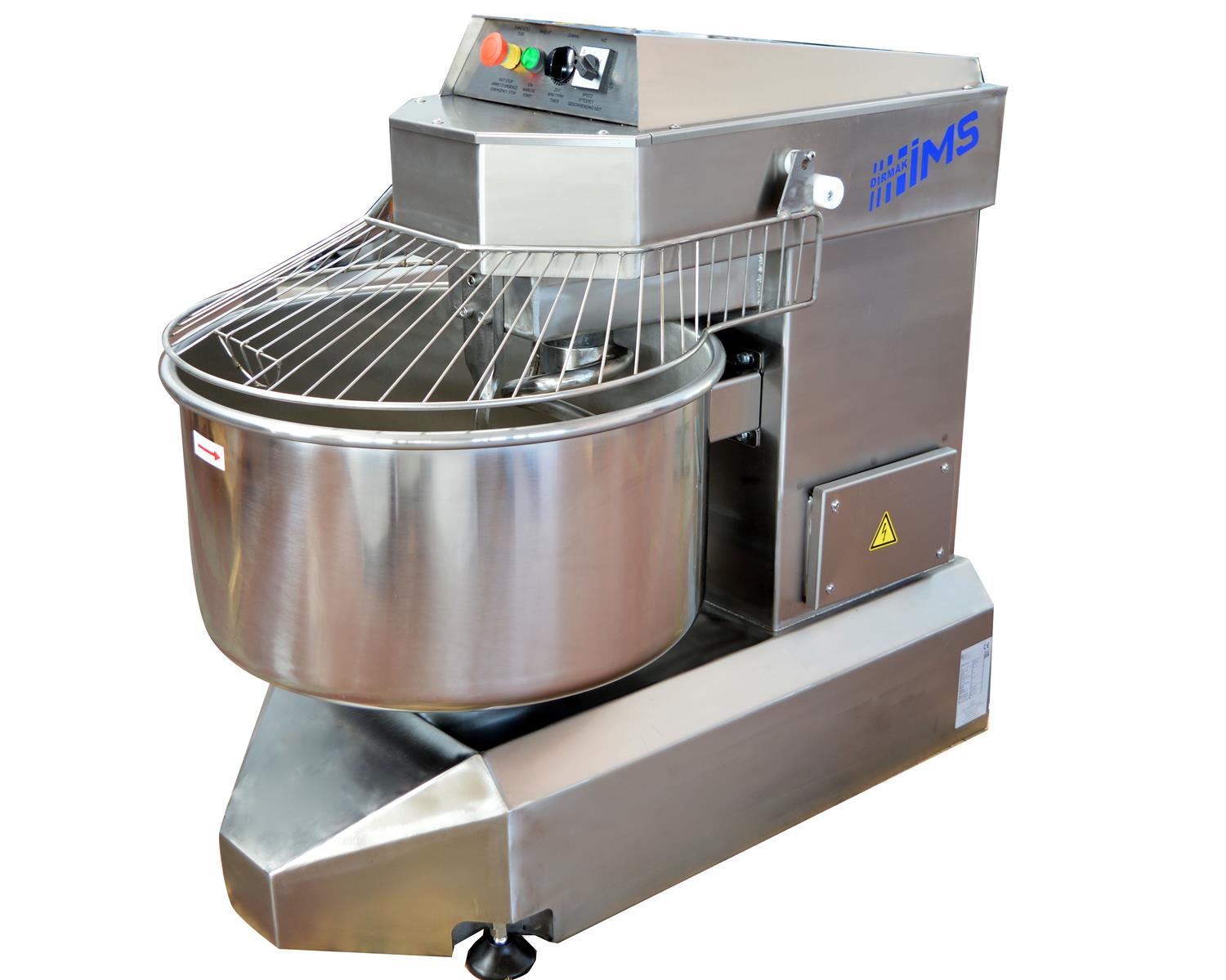 Dirmak Spiral İki Devirli Paslanmaz Çelik Gövde Mikser ISM 75-32-CR