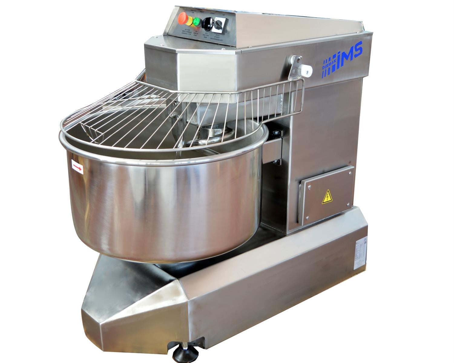 Dirmak Spiral İki Devirli Paslanmaz Çelik Gövde Mikser ISM 100-32-CR