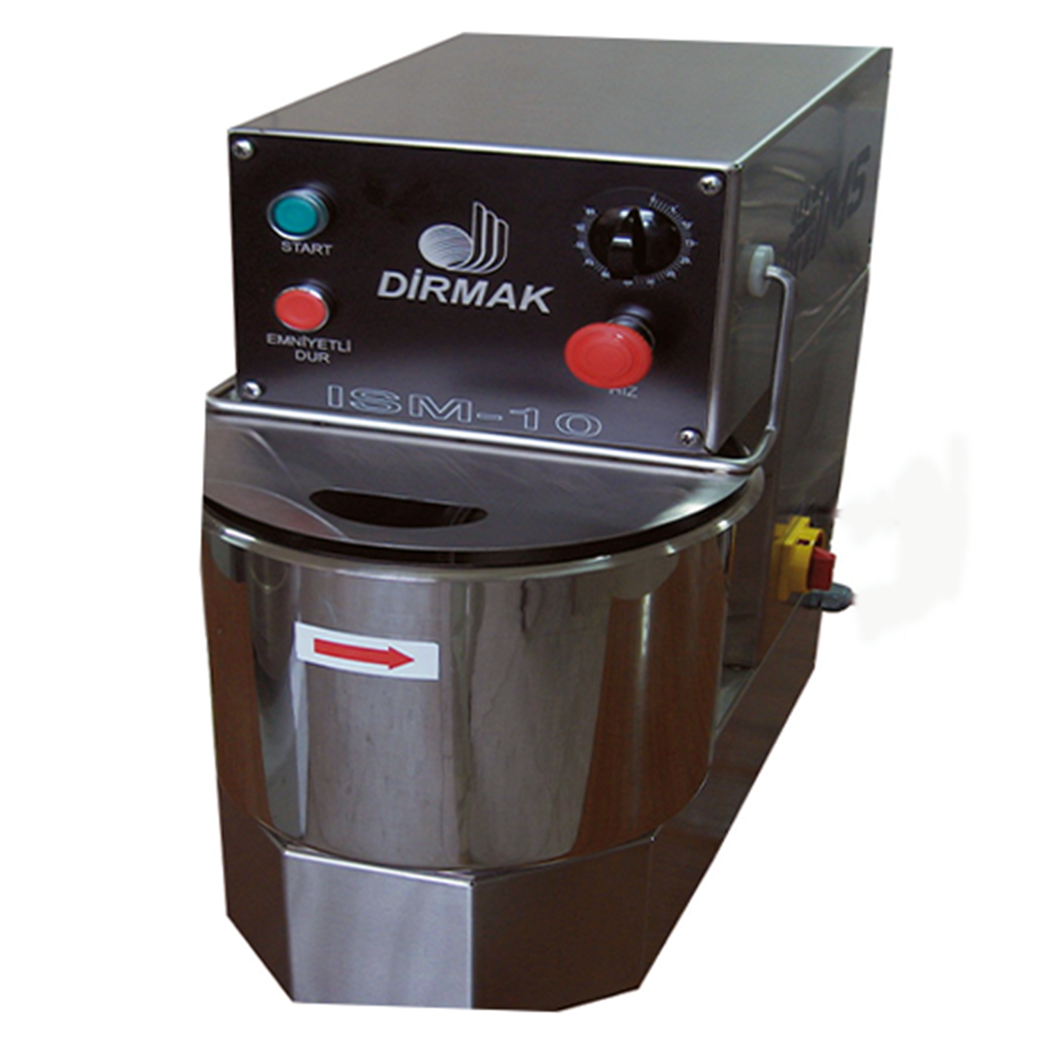 Dirmak Spiral İki Devirli Paslanmaz Çelik Gövdeli Mikser ISM 10-32-CR