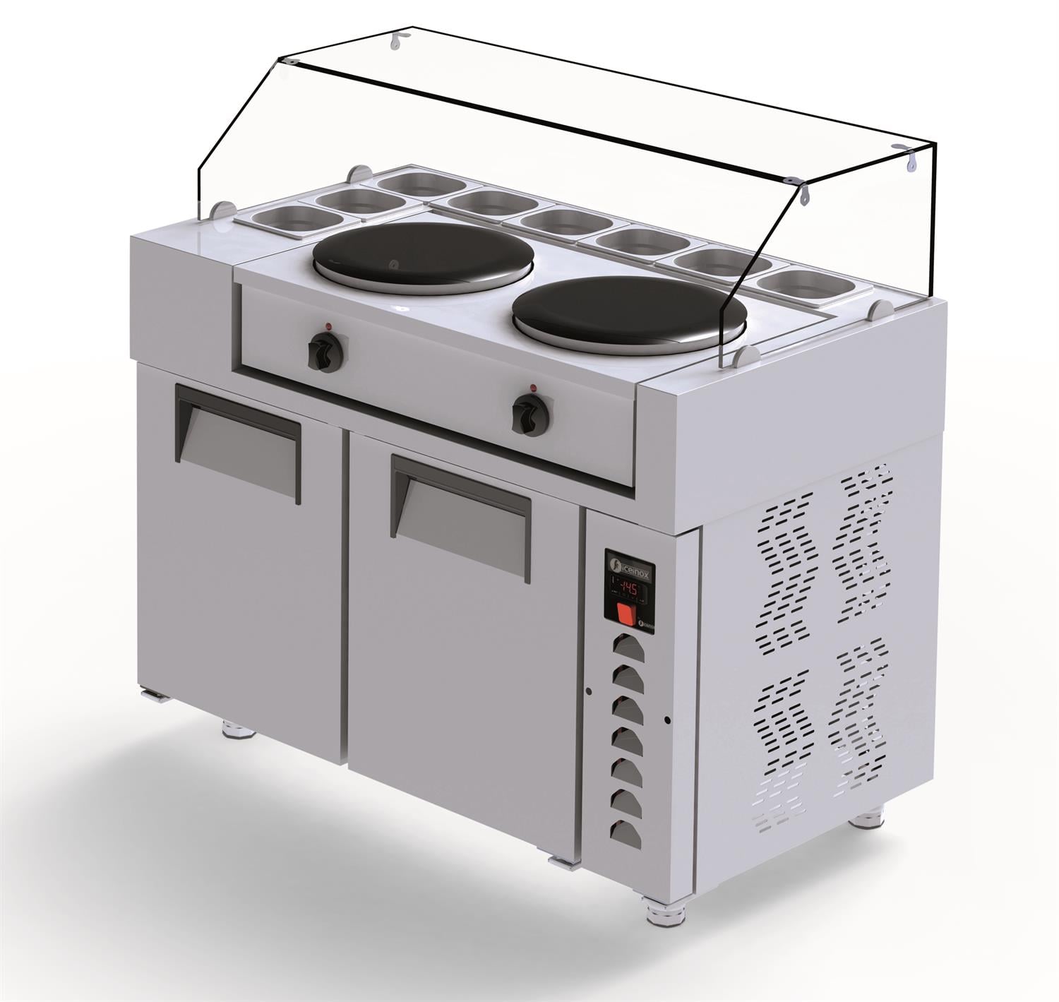 İceinox Krep Buzdolabı - 2 Kapılı