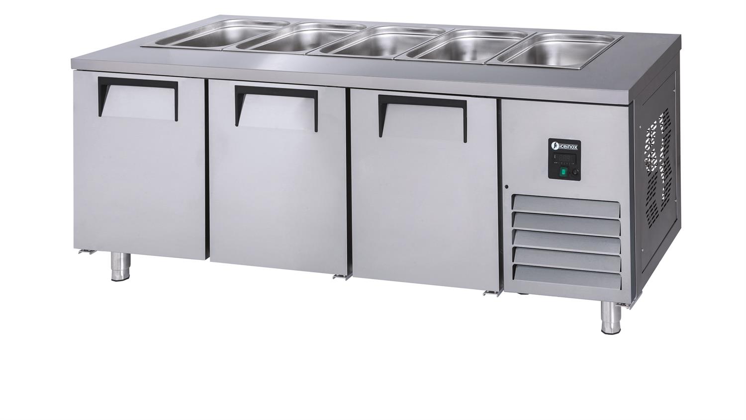 İceinox Servis Tip Buzdolabı - 3 Kapılı 304 Kalite