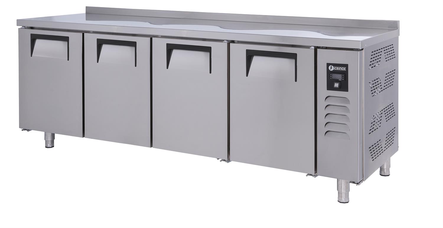 İceinox Tezgah Tip Gn Buzdolabı - 4 Kapılı - Kısa Model 304 Kalite