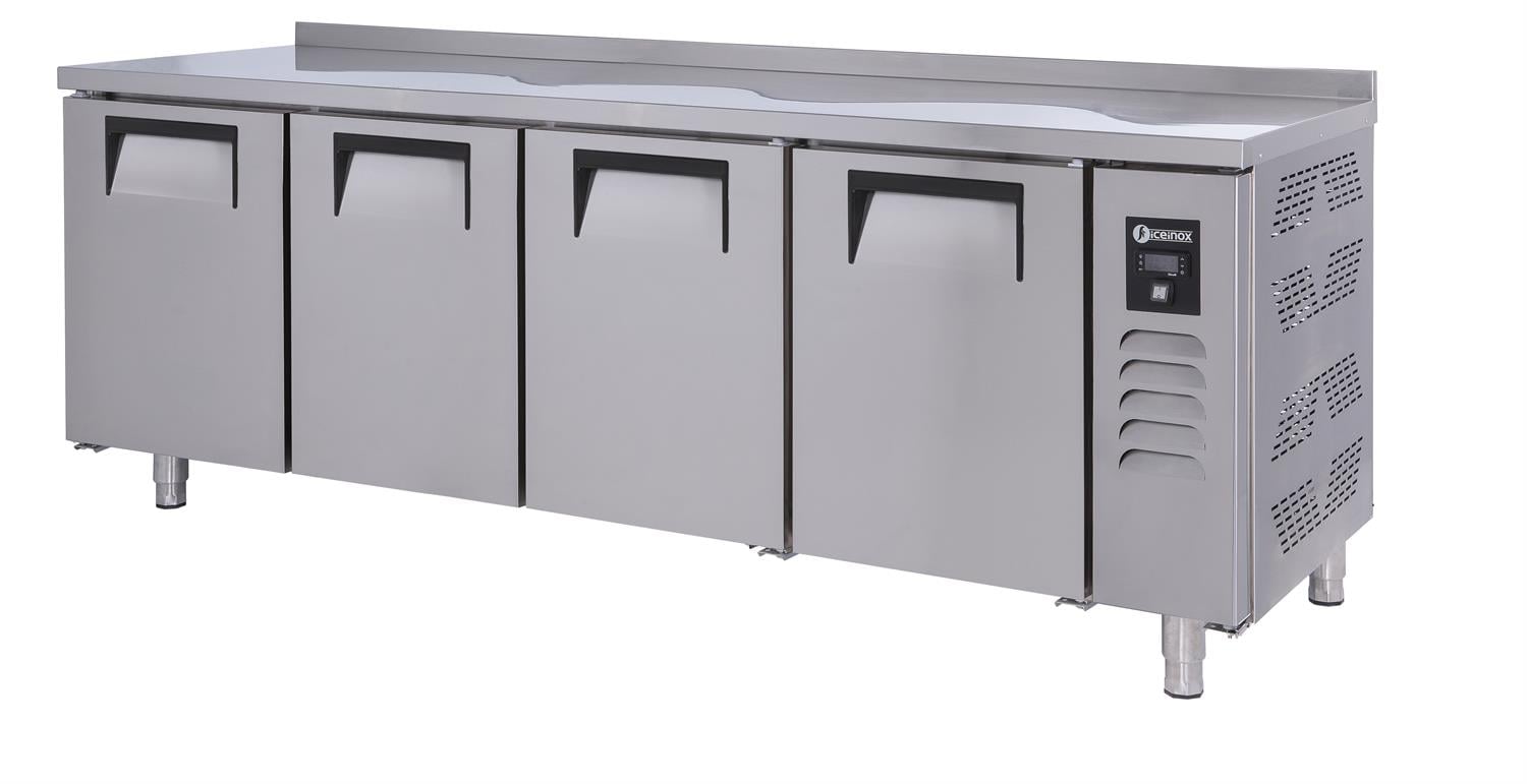 İceinox Tezgah Tip Snack Buzdolabı - 4 Kapılı - Kısa Model