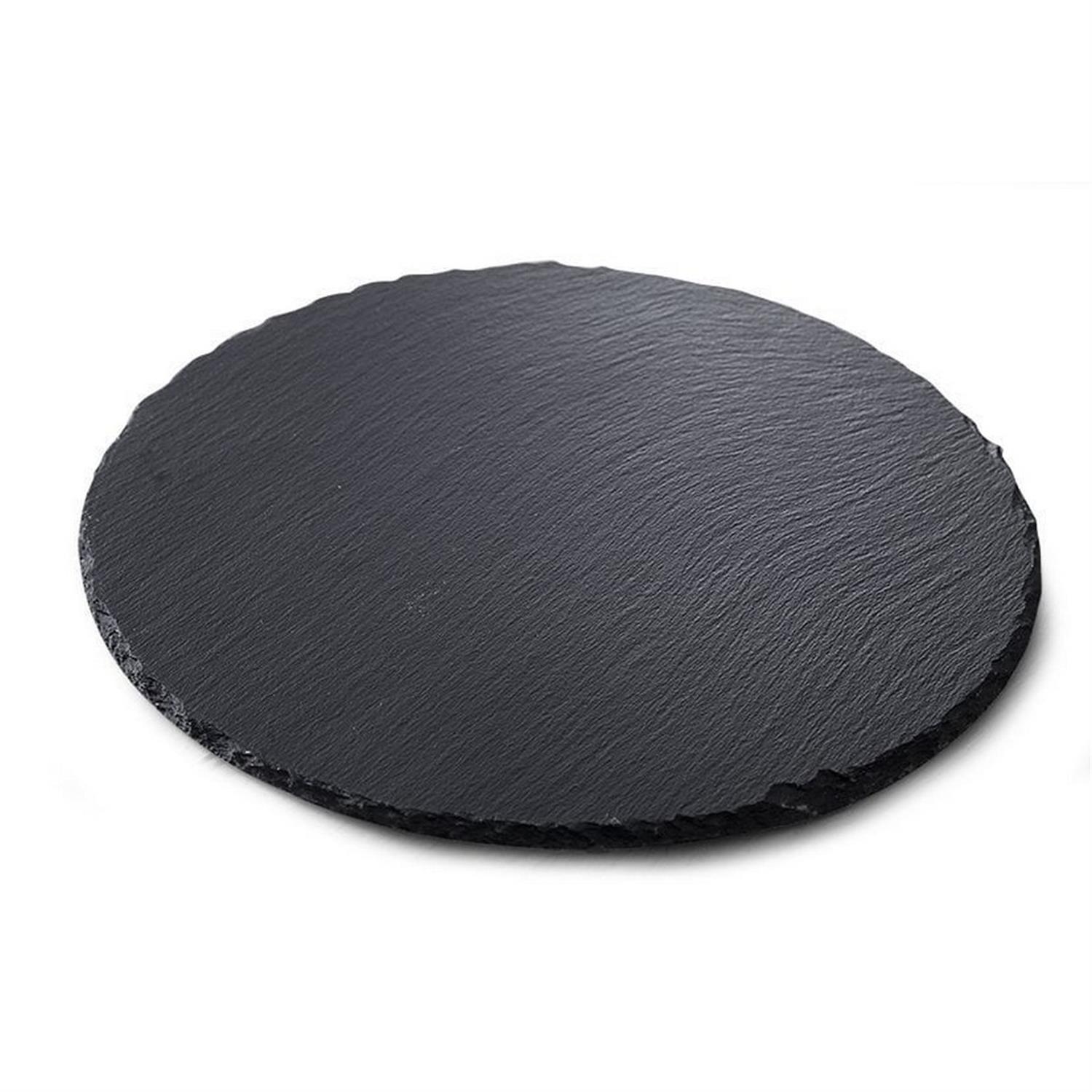 Kayrak Yuvarlak Tabak Natural Kenar Ø30 Cm