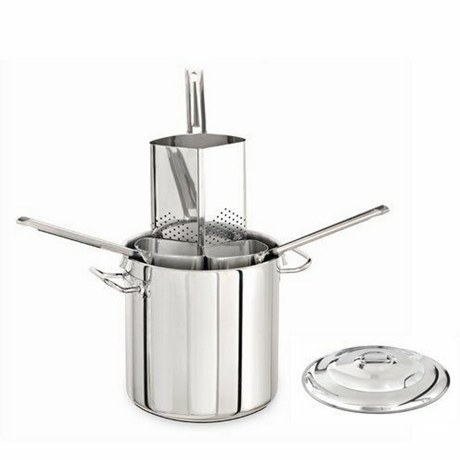 Makarna Pısırme Suzgecı Set (3 Suzgeclı Ve Kapaklı) 24X19,5 Cm 8 Lt