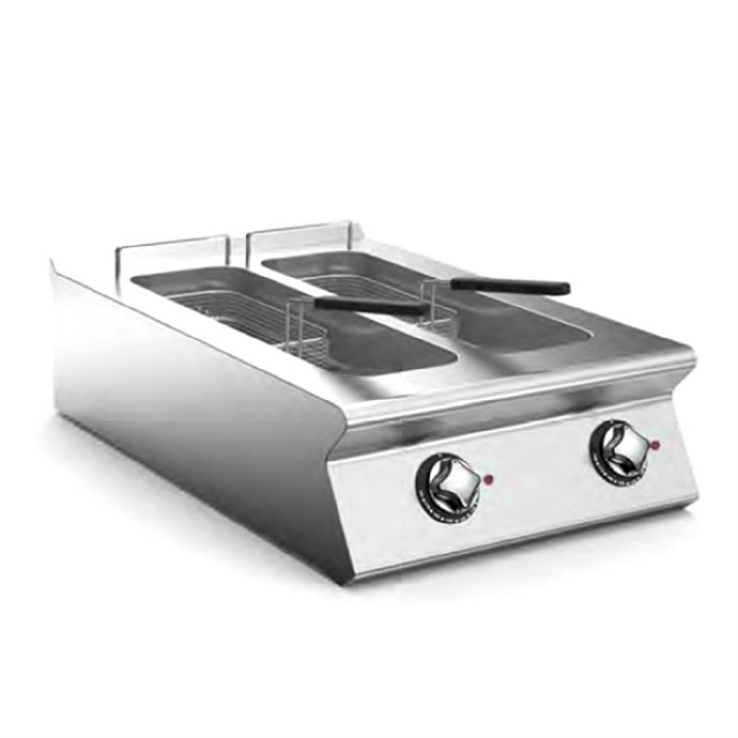 Mareno 10+10lt Kapasiteli Çift Tanklı Elektrikli Fritöz NF96E10