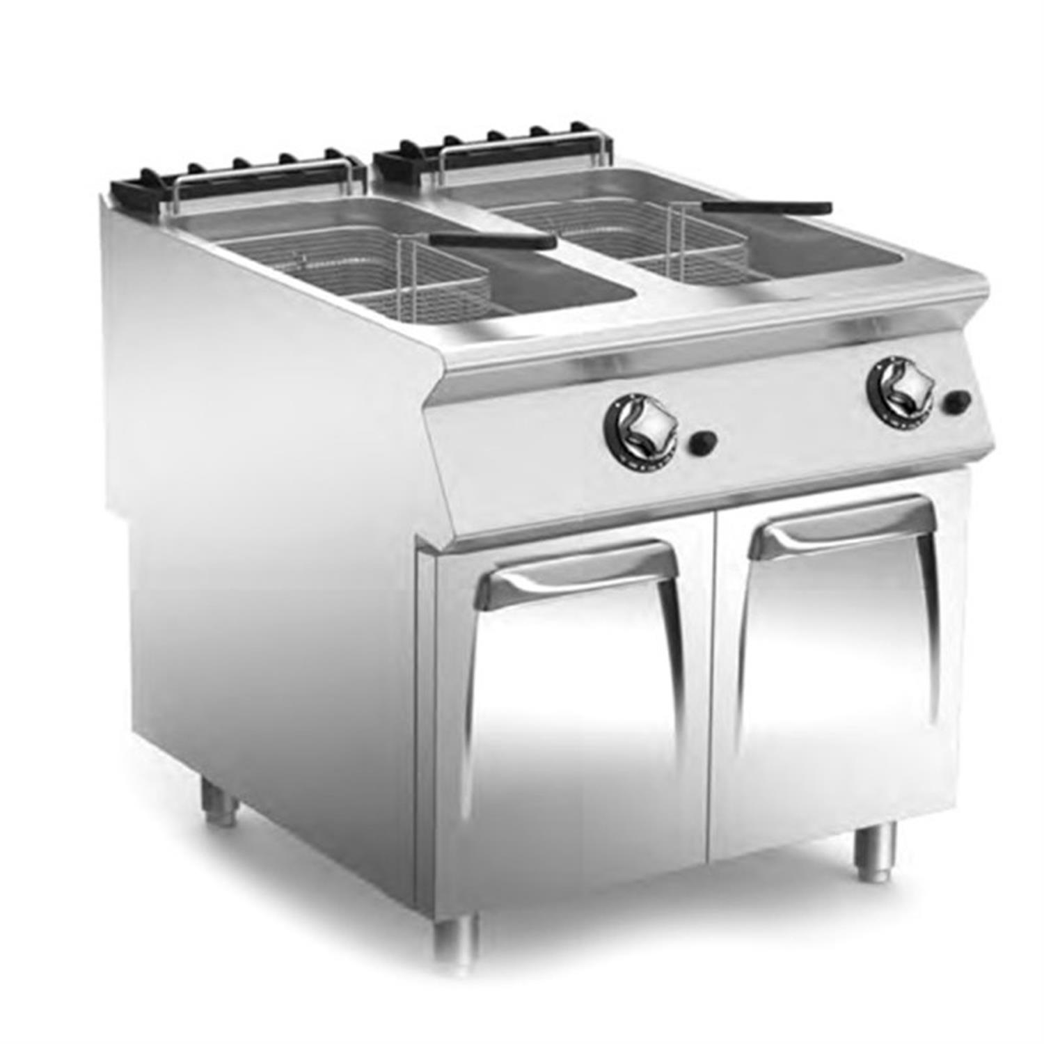 Mareno 23+23lt Kapasiteli Çift Tanklı Gazlı Fritöz NF98G23