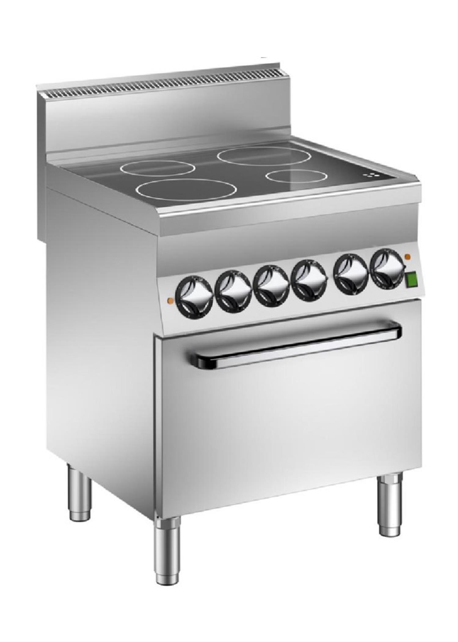 Mareno Seramik Cam Yüzeyli 4 Pişirme Bölgeli Elektrikli Fırınlı Kuzine 70x65x87 cm - V6FEV7E