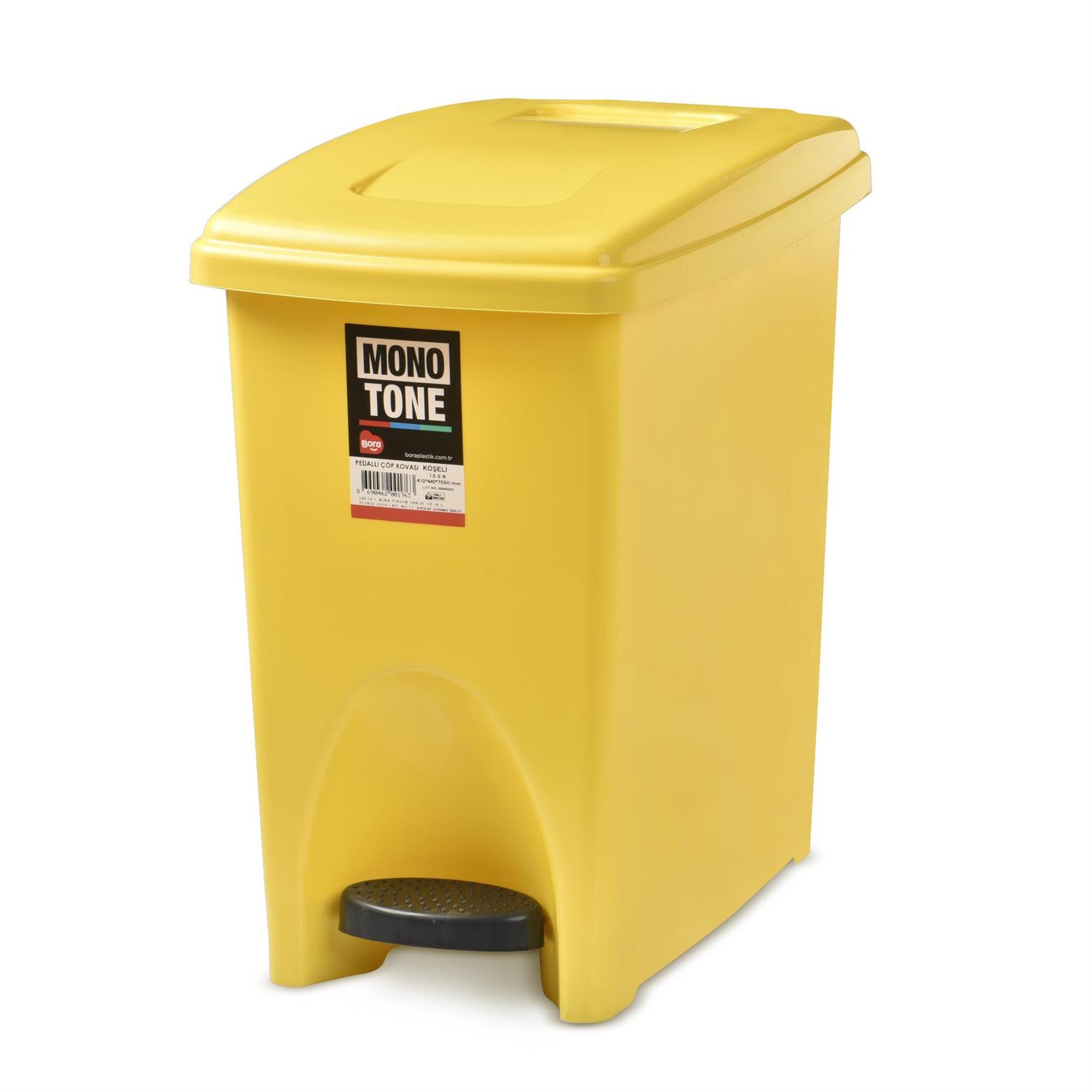 Mono Tone Pedallı Çöp kovası Köşeli 13,5 LT. BO176