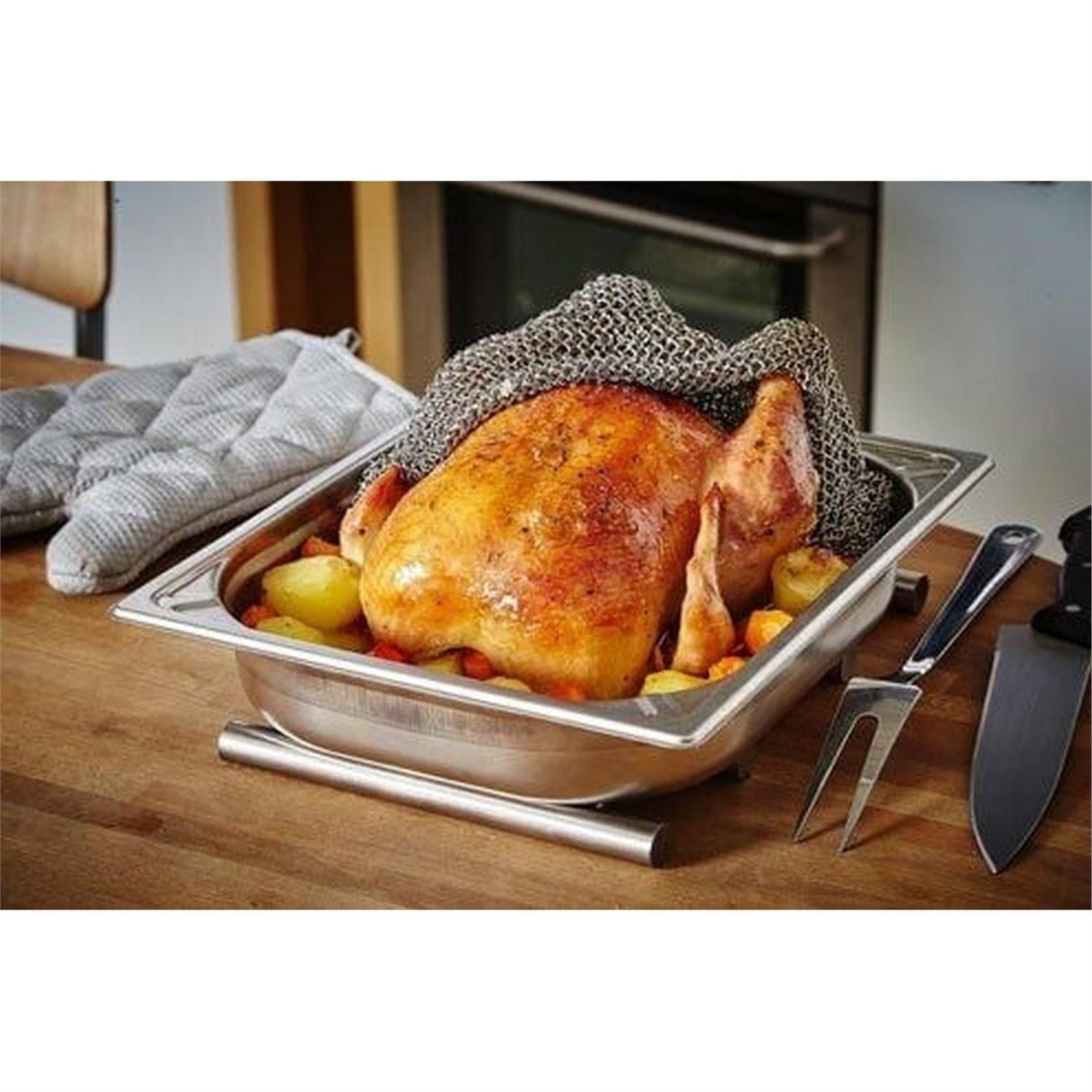 Paslanmaz Celık Pısırme Ortusu 40X40 Cm