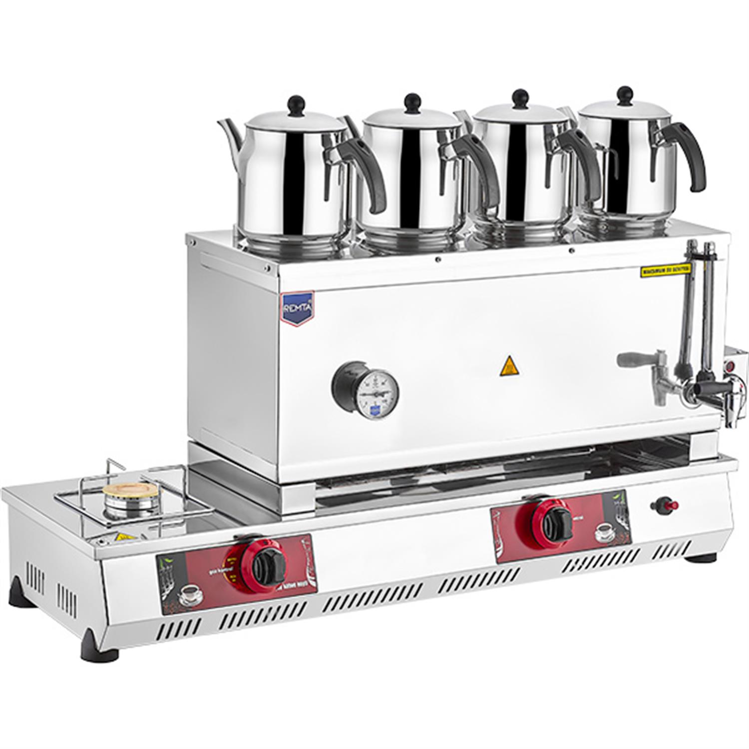 Remta Çay Ocağı 85 Model Dört Dem. Gazlı+Elk. Ce