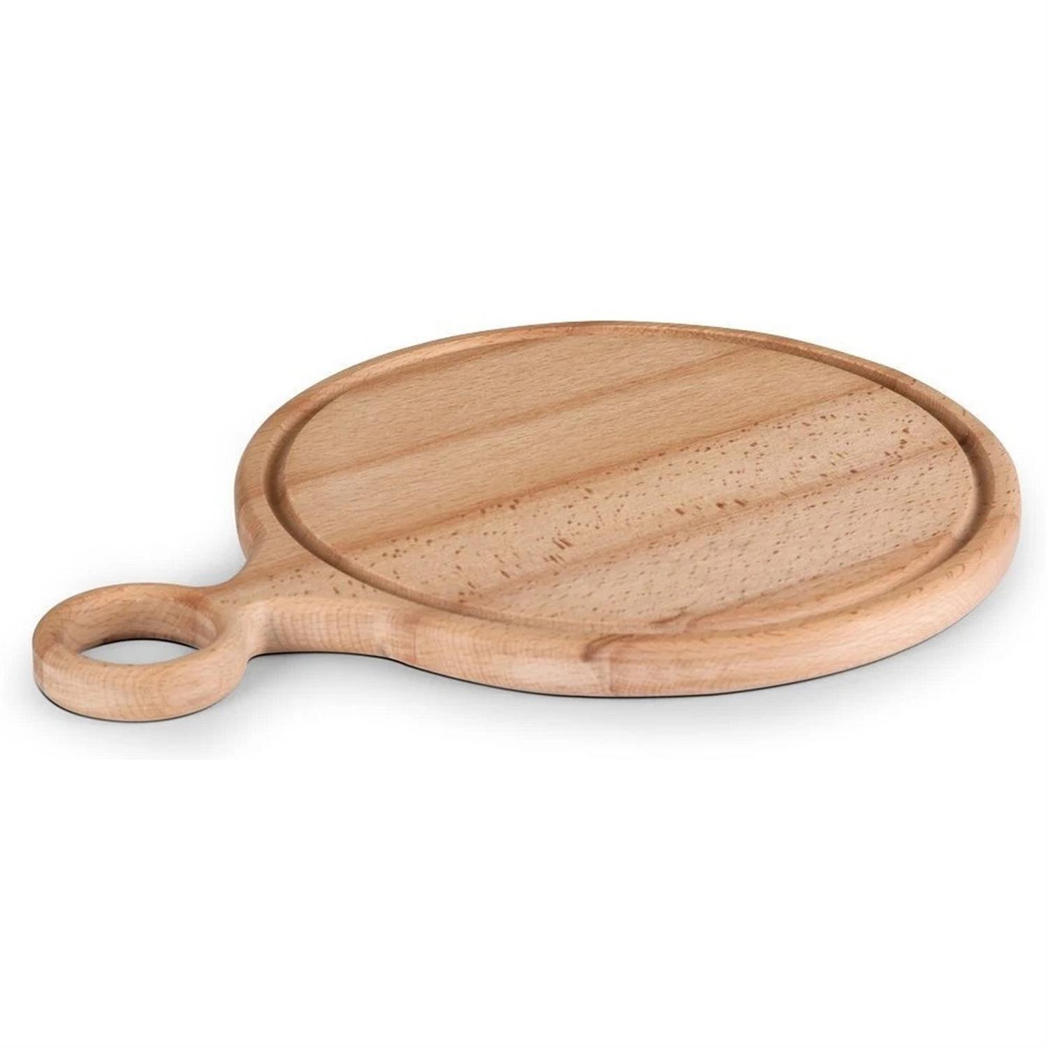 Saplı Pızza Sunumluk Ø28 Cm (Kayın)