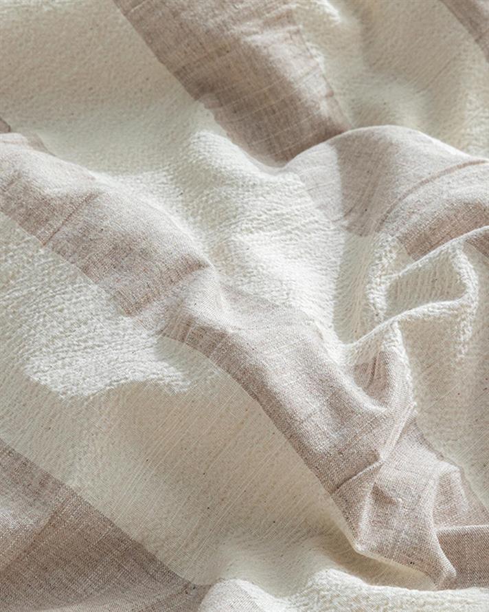  Lenjerie de pat completă, King Size, Billowy, bumbac-poliester, 240x220 cm/ 180X200 cm/ 50X70 cm, bej