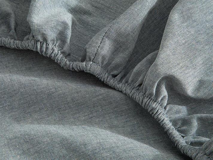  Lenjerie de pat completă, King Size, Billowy, bumbac-poliester, 240x220 cm/ 180X200 cm/ 50X70 cm, Albastru închis