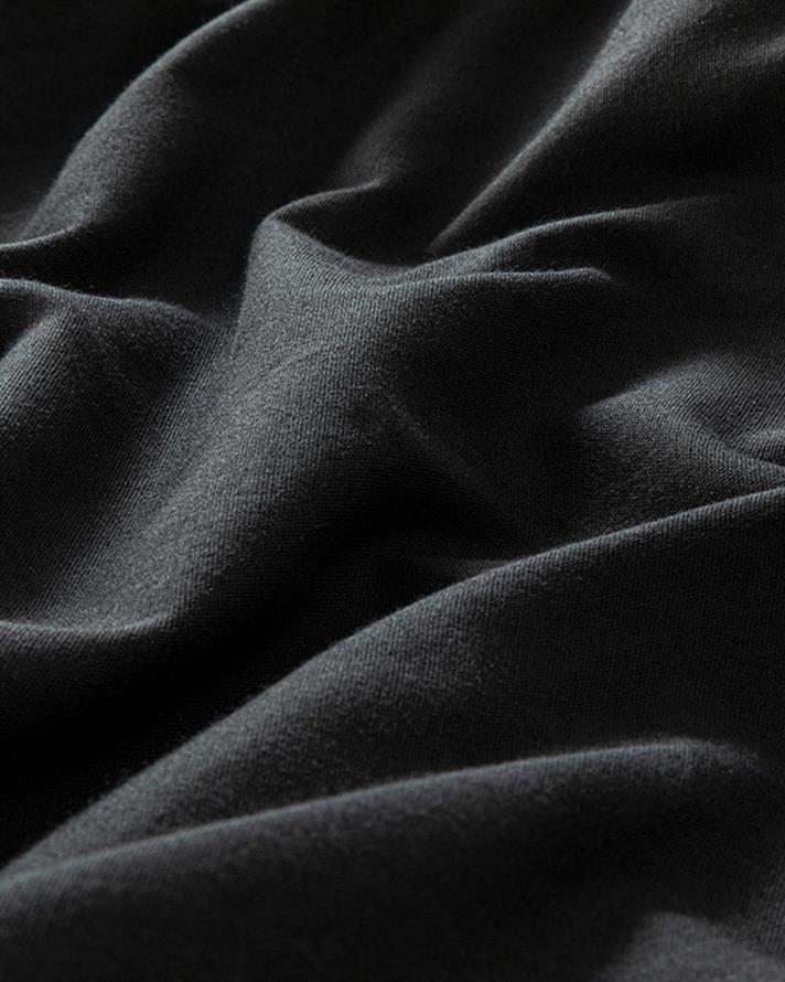  Lenjerie de pat completă, pentru două persoane, Plain, Bumbac, 200x220 cm/ 160x200 cm/ 50x70 cm, negru