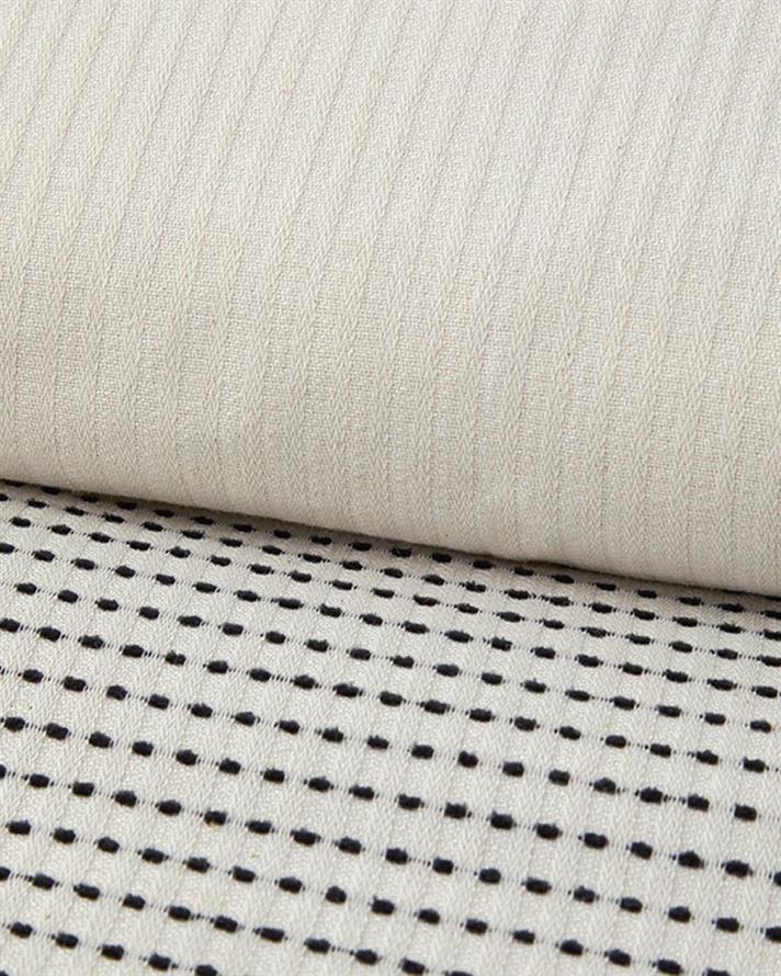  Lenjerie de pat completă, pentru două persoane, Ode, bumbac-viscoză-poliester, 200x220 cm/ 160x200 cm/ 50x70 cm, negru