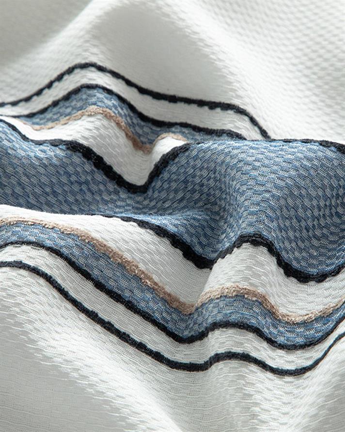  Lenjerie de pat completă, pentru două persoane, Fine Lines, bumbac-viscoză-Poliester, 200x220 cm/ 160x200 cm/ 50x70 cm,