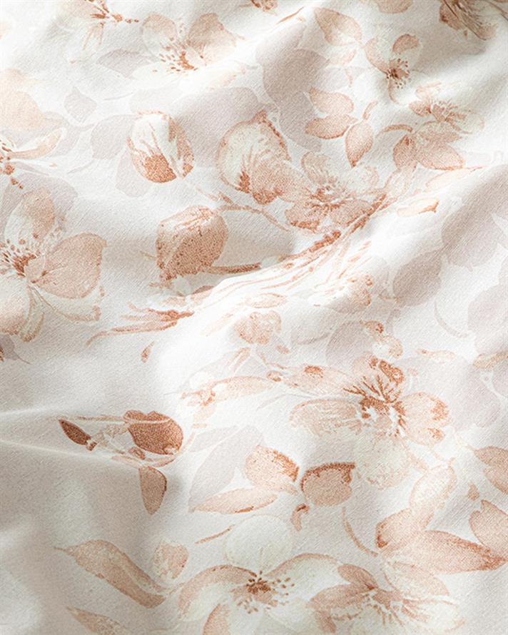  Lenjerie de pat completă, pentru două persoane, Pure Magnolia,polibumbac, 200x220/240x260/50x70 cm, Terracotta