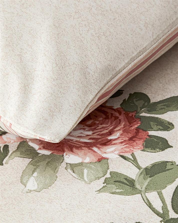  Lenjerie de pat completă pentru o persoană, Rose Bouquet, bumbac-poliester, 160x220 cm/ 100X200 cm/ 50x70 cm, Roz