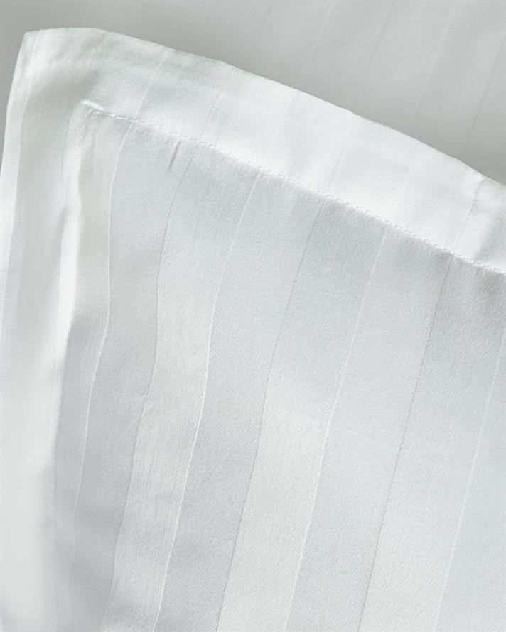 Lenjerie de pat completă pentru o persoană, Brilliant, bumbac satinat, 160x220 Cm/ 100x200 cm/ 50x70 cm, alb