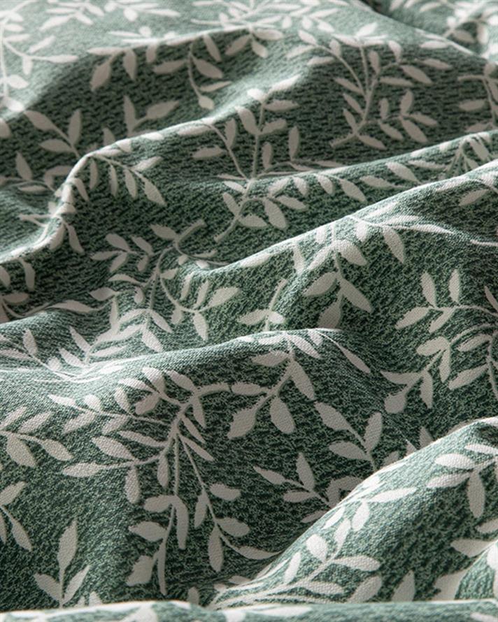  Lenjerie de pat completă pentru o persoană, Olive Branch, bumbac, 160x220 cm/ 100X200 cm/ 50x70 cm, verde