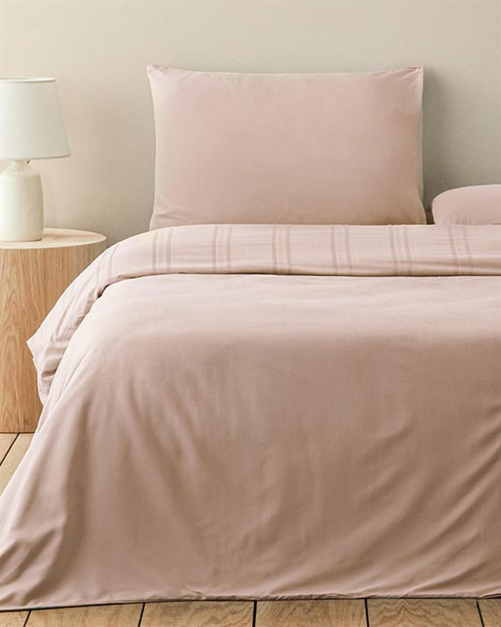  Lenjerie de pat completă pentru o persoană, Fantasy Premium Soft, bumbac, 160x220 cm/ 100X200 cm/ 50x70 cm, roz închis