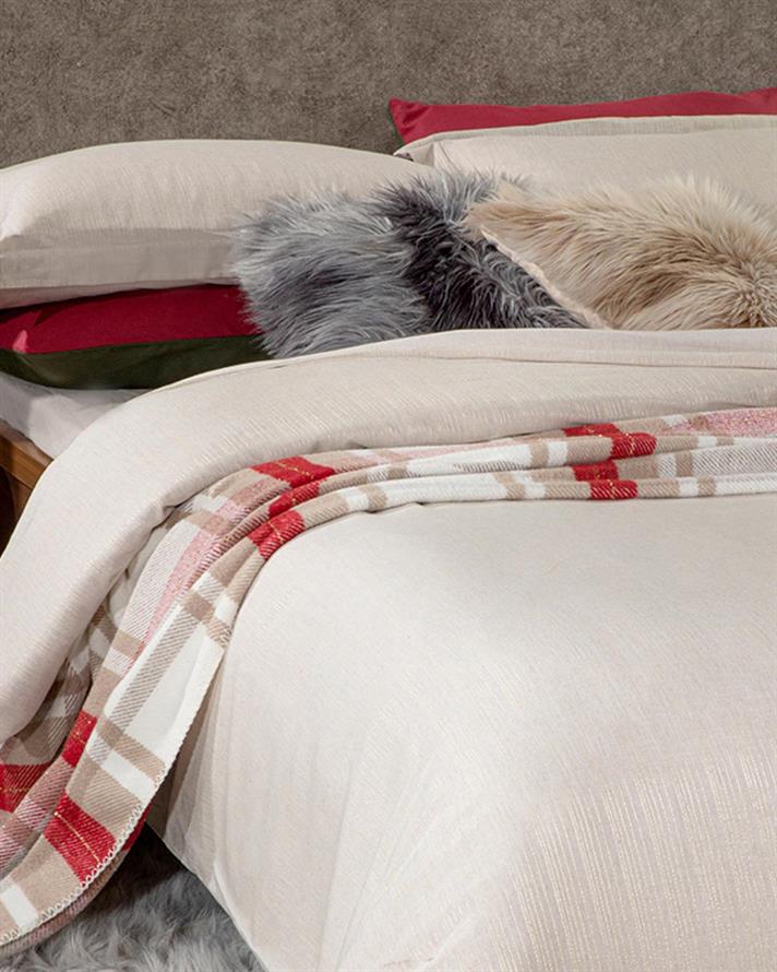  Lenjerie de pat completă pentru o persoană, Elegant Gleam, bumbac-viscoză-poliester, 160x220 cm/ 100X200 cm/ 50x70 cm,