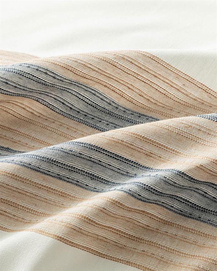  Lenjerie de pat completă pentru o persoană, Aquatic Texture, Bumbac-Poliester, 160x220 cm/100X200 cm/50x70 cm, albastru