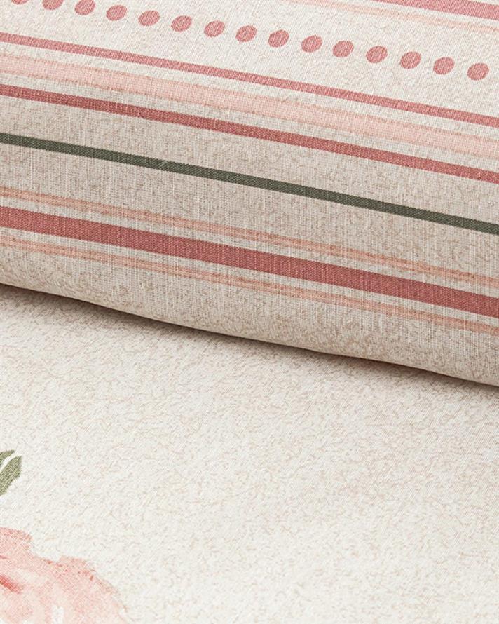  Lenjerie de pat completă pentru o persoană, Rose Bouquet, bumbac-poliester, 160x220 cm/ 100X200 cm/ 50x70 cm, Roz