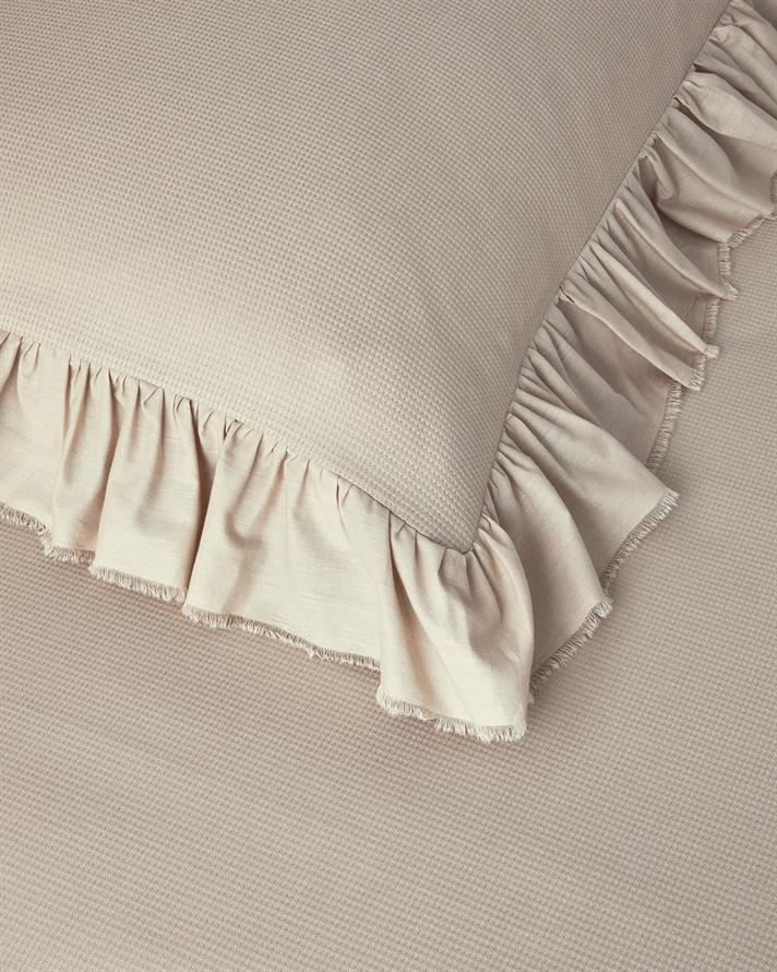  Lenjerie de pat completa King Size, Blaze, bumbac-viscoza-poliester, 240x220 cm/180x200 cm/50x70 cm, bej deschis