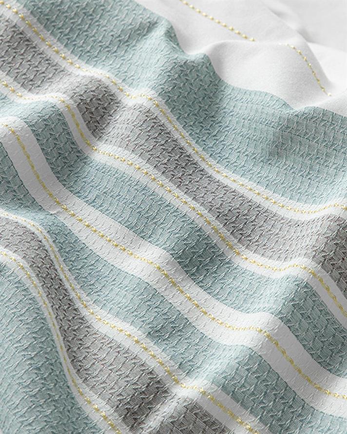  Lenjerie de pat completa pentru doua persoane, Grand, bumbac-viscoza-poliester, 200x220 cm/160x200 cm/50x70 cm , auriu