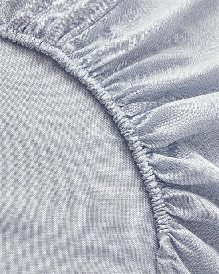  Lenjerie de pat completa pentru doua persoane, Comfy Plain, bumbac-poliester, 200x220 cm/160x200 cm/50x70 cm, bleu-bej