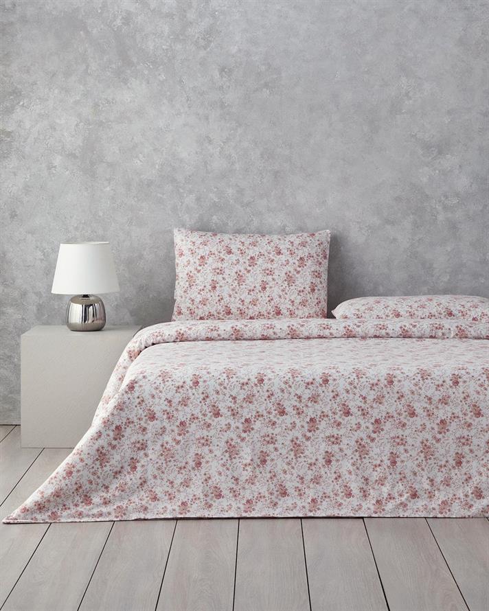  Lenjerie de pat completa pentru doua persoane, Glam Rose, bumbac-poliester, 200x220 cm/160x200 cm/50x70 cm , roz
