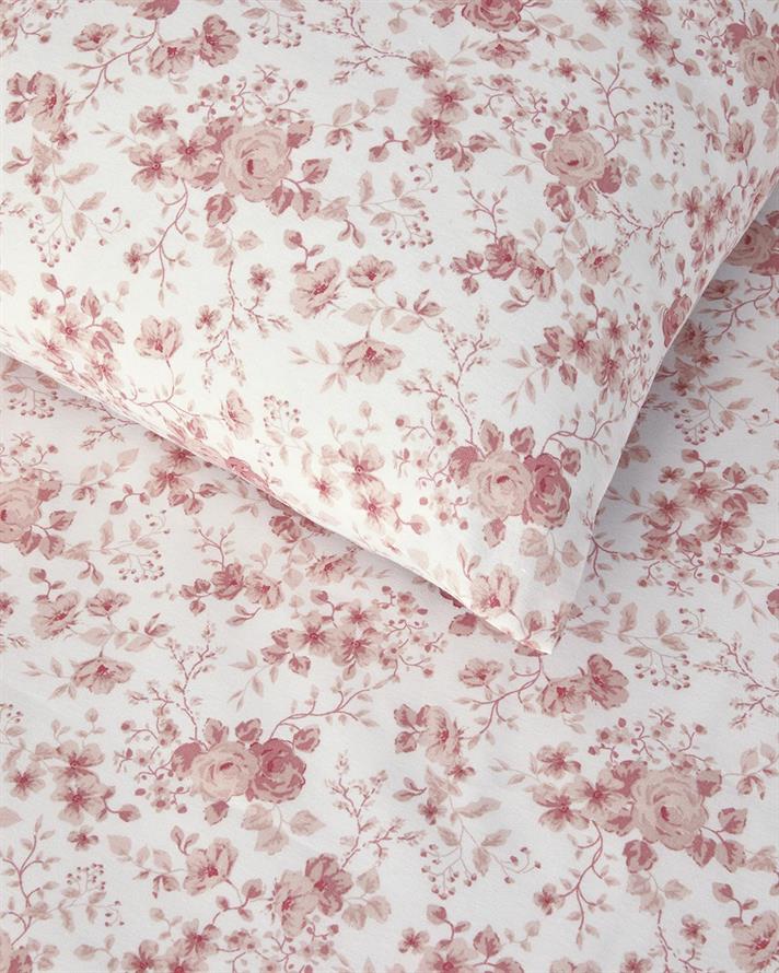  Lenjerie de pat completa pentru doua persoane, Glam Rose, bumbac-poliester, 200x220 cm/160x200 cm/50x70 cm , roz