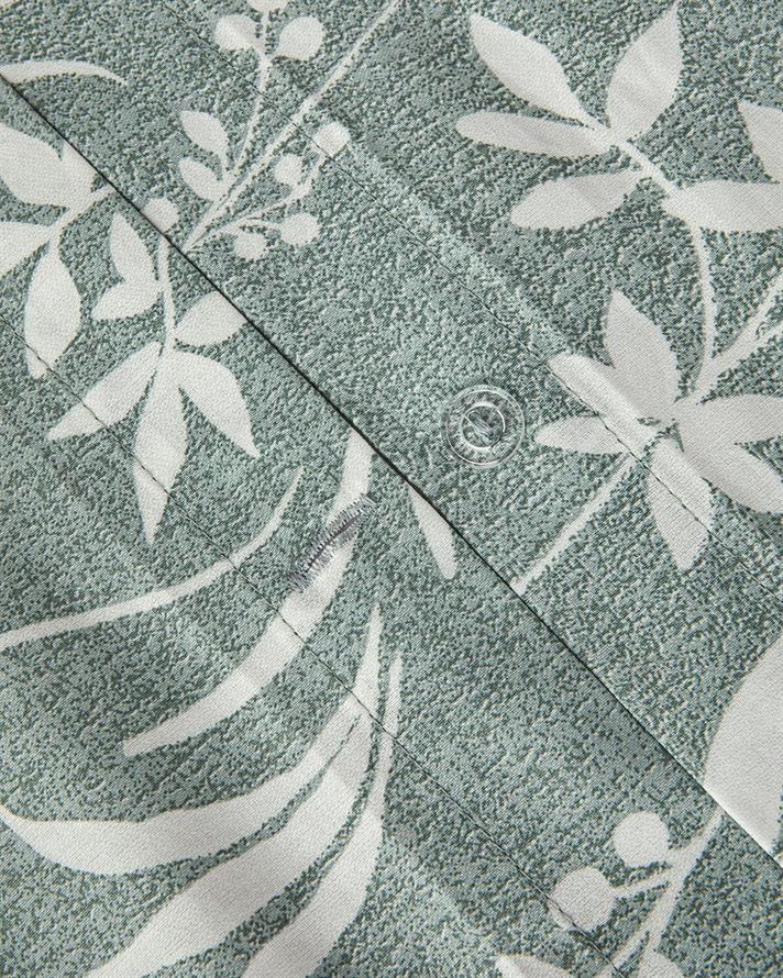  Lenjerie de pat completa pentru doua persoane, Spring Leaves, bumbac, 200x220 cm/160x200 cm/50x70 cm , verde