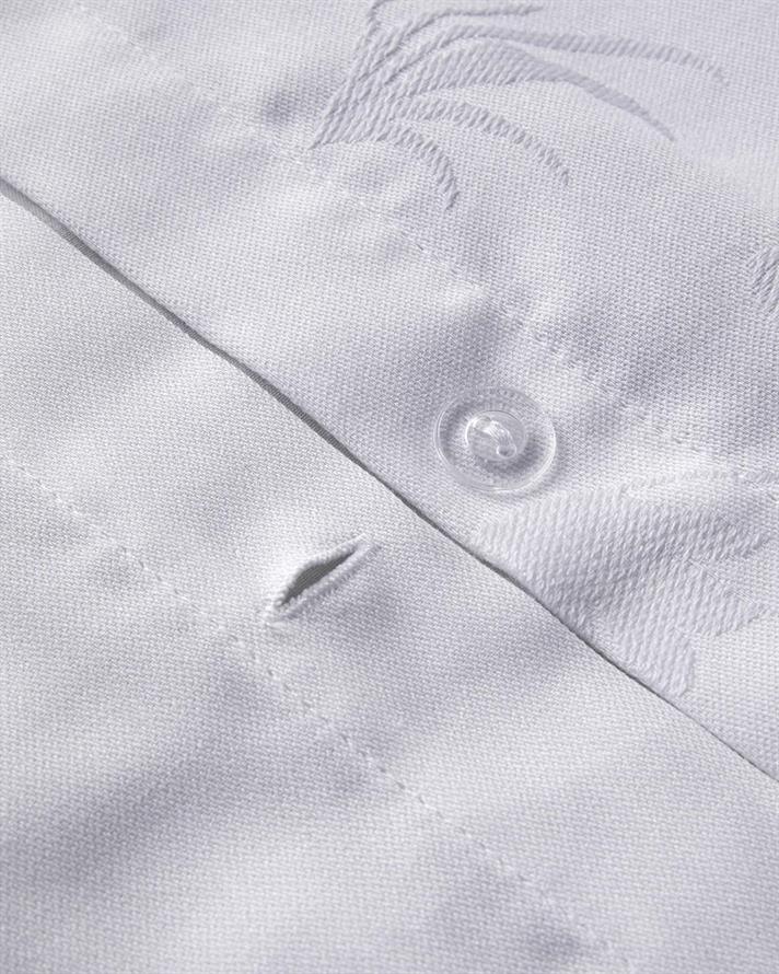  Lenjerie de pat completa pentru doua persoane, Glare, bumbac-viscoza-poliester, 200x220 cm/160x200 cm/50x70 cm, alb