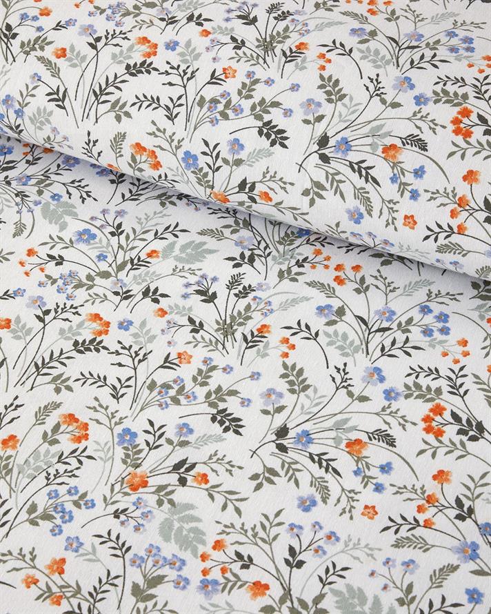  Lenjerie de pat completa pentru doua persoane, Holly Spring, bumbac-poliester, 200x220 cm/160x200 cm/50x70 cm , bleu