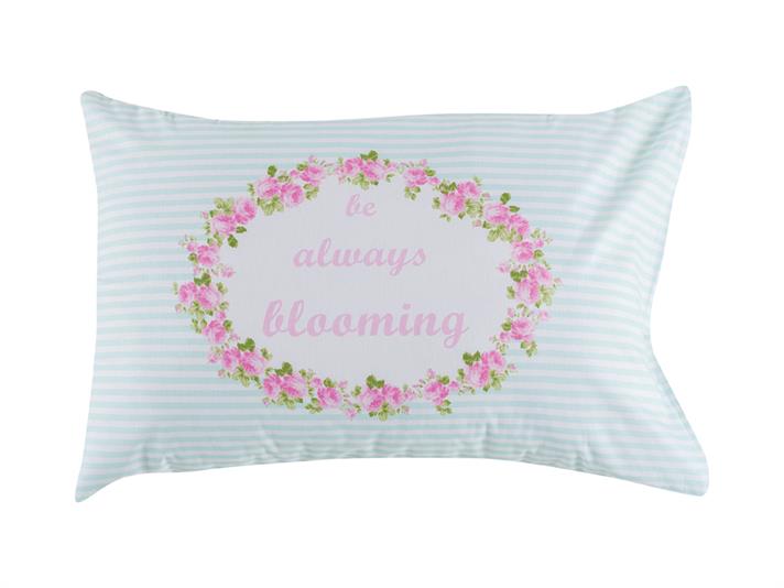 înfloritor Cu Bumbac Cu 2 Piese Față De Pernă 50x70 cm Roz