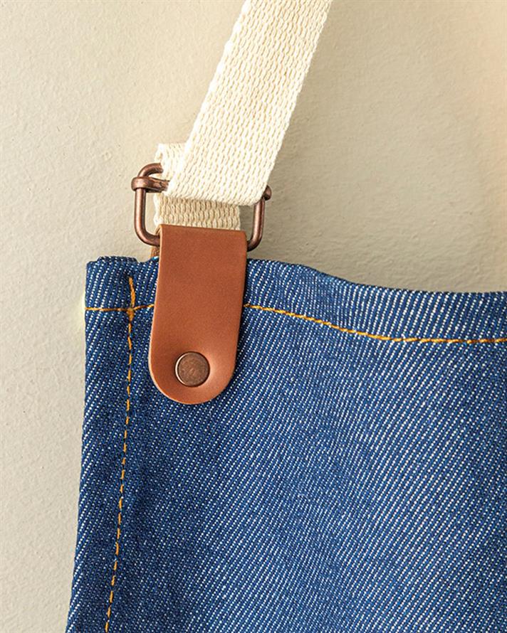 Alas Cotton Kitchen Apron 56x76 cm Dark Blue