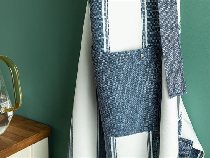 Blue Lines Polyestere Kitchen Apron 65x75 cm Dark Blue