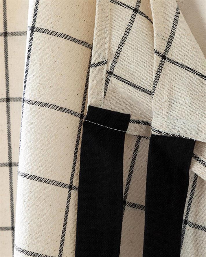 Maro Cotton Kitchen Apron 65x80 cm Black