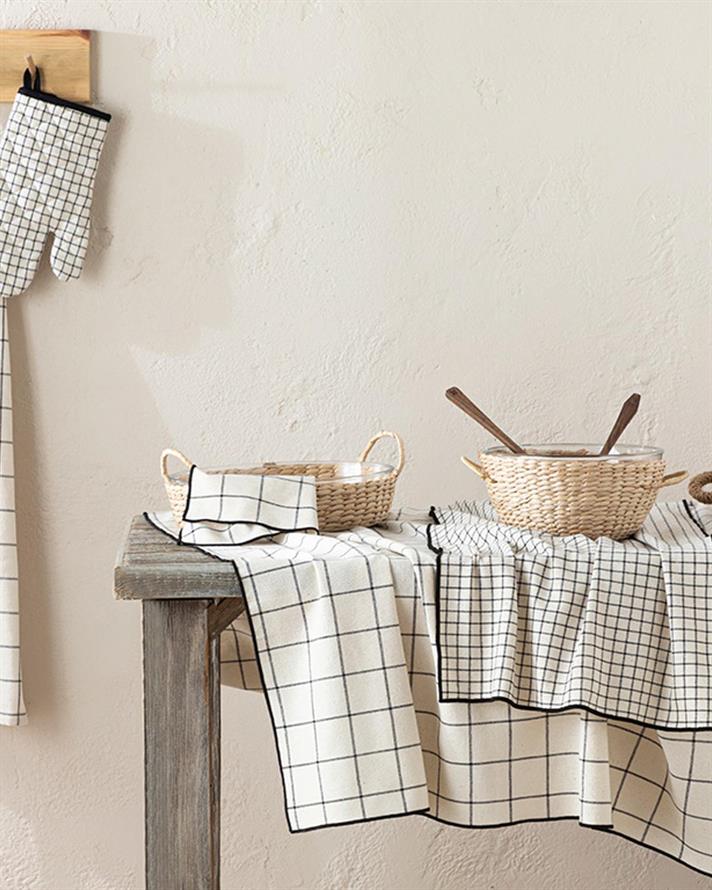 Maro Cotton Kitchen Apron 65x80 cm Black