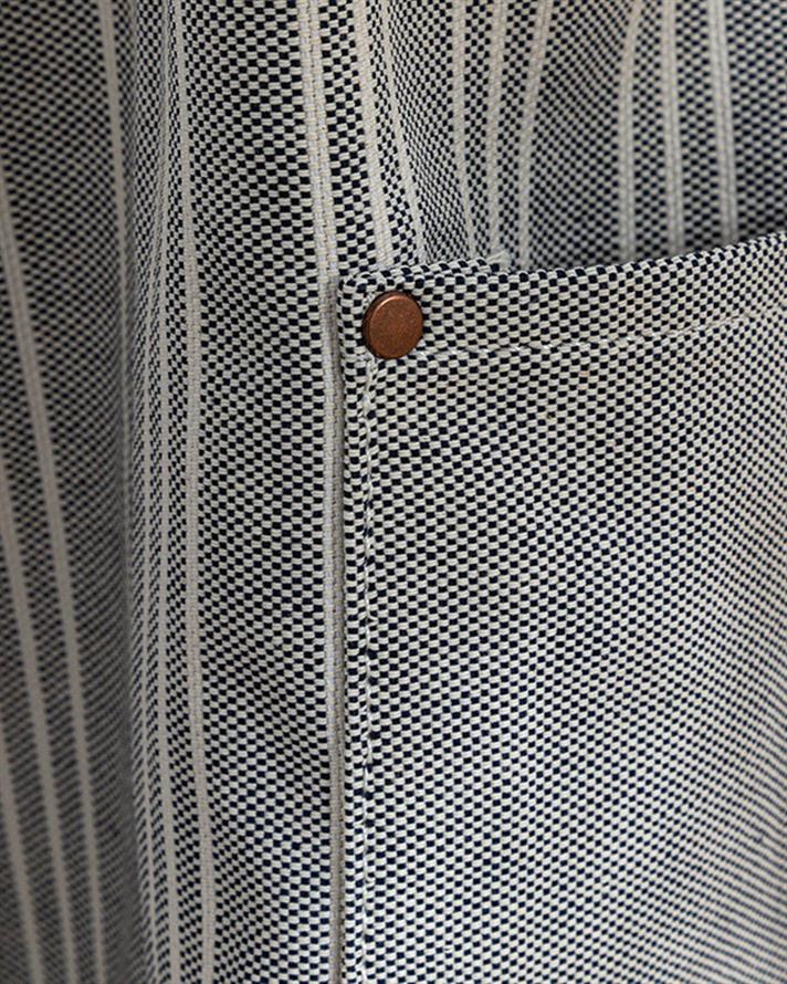 Scratch Line Cotton With Pocket Kitchen Apron 75x58 cm Dark Blue.