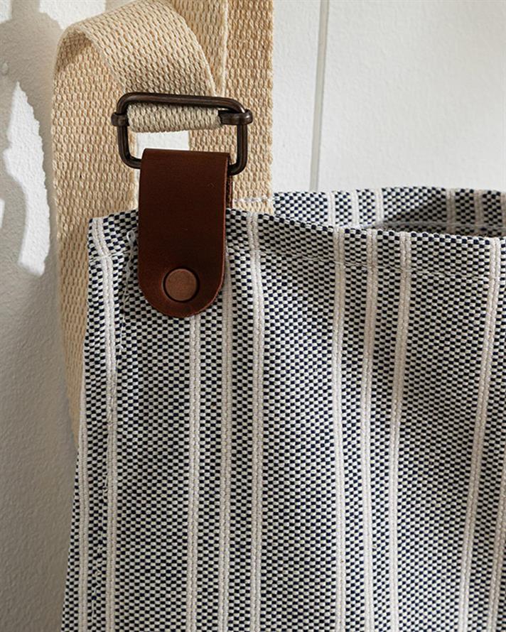 Scratch Line Cotton With Pocket Kitchen Apron 75x58 cm Dark Blue.