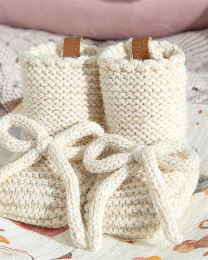 Natural Baby Socks 6-12 Ay Ecru